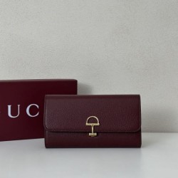 Repliche Perfette Portafoglio continentale Gucci Softbit 828147 Borgogna Imitazione Outlet