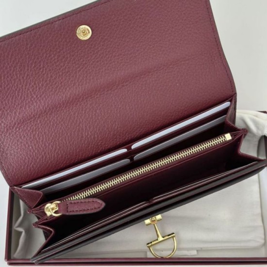 Repliche Perfette Portafoglio continentale Gucci Softbit 828147 Borgogna Imitazione Outlet