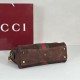 Repliche Perfette Borsa Gucci Borsetto Boston media 866732 Scamosciata marrone Imitazione Outlet