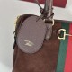 Repliche Perfette Borsa Gucci Borsetto Boston media 866732 Scamosciata marrone Imitazione Outlet