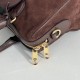 Repliche Perfette Borsa Gucci Borsetto Boston media 866732 Scamosciata marrone Imitazione Outlet