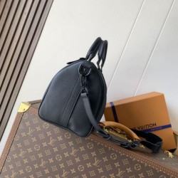 Repliche Perfette Borsa Louis Vuitton Keepall Bandoulière 35 M15249 Nero Imitazione Outlet