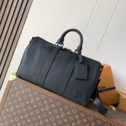 Repliche Perfette Borsa Louis Vuitton Keepall Bandoulière 35 M15249 Nero Imitazione Outlet