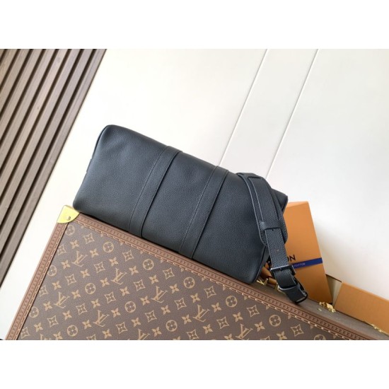 Repliche Perfette Borsa Louis Vuitton Keepall Bandoulière 35 M15249 Nero Imitazione Outlet