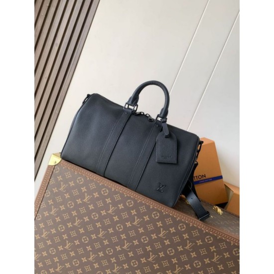 Repliche Perfette Borsa Louis Vuitton Keepall Bandoulière 35 M15249 Nero Imitazione Outlet