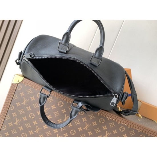 Repliche Perfette Borsa Louis Vuitton Keepall Bandoulière 35 M15249 Nero Imitazione Outlet