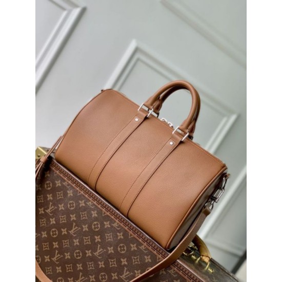 Repliche Perfette Borsa Louis Vuitton Keepall Bandoulière 35 M25980 Marrone Imitazione Outlet