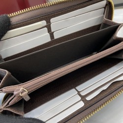 Repliche Perfette Portafoglio Gucci Ophidia con cerniera GG Supreme 772305 marrone Imitazione Outlet