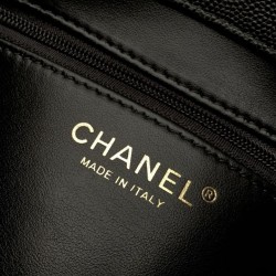 Perfette Replica Borsa a tracolla Chanel 26P Preppy Coco AP6130 nera Imitazione Outlet
