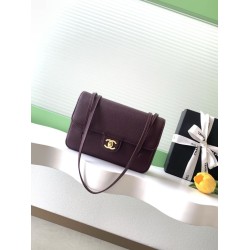 Perfette Replica Borsa a tracolla Chanel 26P Preppy Coco AP6130 Borgogna Imitazione Outlet