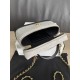 Perfette Replica Borse Chanel 26P Vanity con catena AP5186 scamosciata di vitello grigia Imitazione Outlet