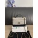 Perfette Replica Borse Chanel 26P Vanity con catena AP5186 scamosciata di vitello grigia Imitazione Outlet