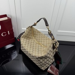 Perfette Replica Borse Gucci Brera tela GG 866938 marrone Imitazione Outlet