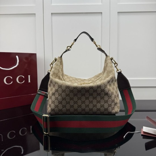 Perfette Replica Borse Gucci Brera tela GG 866938 marrone Imitazione Outlet