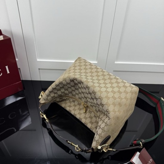 Perfette Replica Borse Gucci Brera tela GG 866938 marrone Imitazione Outlet