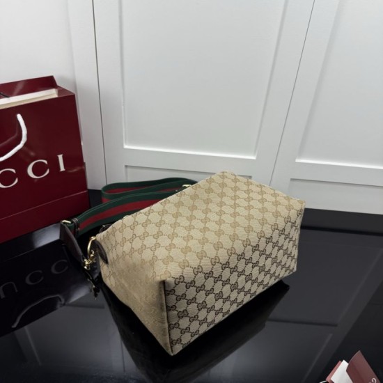 Perfette Replica Borse Gucci Brera tela GG 866938 marrone Imitazione Outlet
