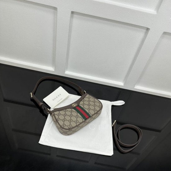 Replica Mini borsa a tracolla Gucci Ophidia 838465 Marrone Falsa Online Economiche Perfette Replica Mini borsa a tracolla Gucci Ophidia 838465 Marrone Imitazione Outlet