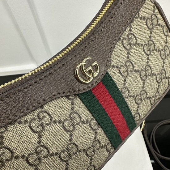 Replica Mini borsa a tracolla Gucci Ophidia 838465 Marrone Falsa Online Economiche Perfette Replica Mini borsa a tracolla Gucci Ophidia 838465 Marrone Imitazione Outlet