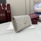 Perfette Replica Portafoglio continentale Gucci GG Marmont 443436 grigio Imitazione Outlet