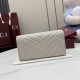 Perfette Replica Portafoglio continentale Gucci GG Marmont 443436 grigio Imitazione Outlet