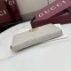 Perfette Replica Portafoglio Gucci GG Marmont trapuntato con cerniera 443123 Grigio Imitazione Outlet