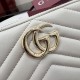 Perfette Replica Portafoglio Gucci GG Marmont trapuntato con cerniera 443123 Grigio Imitazione Outlet