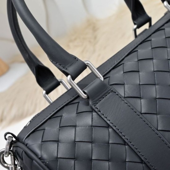 Replica Borsone Bottega Veneta Intrecciato Nero Falsa Online Economiche Perfette Replica Borsone Bottega Veneta Intrecciato Nero Imitazione Outlet