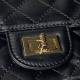 Replica Borsa Chanel Reissue 2.55 26S pelle rugosa/gonfia Double Flap A37586 nera Imitazione Fake