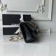 Replica Borsa Chanel Reissue 2.55 26S pelle rugosa/gonfia Double Flap A37586 nera Imitazione Fake