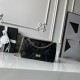 Replica Borsa Chanel Reissue 2.55 26S pelle rugosa/gonfia Double Flap A37586 nera Imitazione Fake