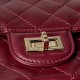 Replica Borsa Chanel Reissue 2.55 26S pelle rugosa/gonfia Double Flap A37586 Borgogna Imitazione Fake