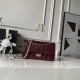 Replica Borsa Chanel Reissue 2.55 26S pelle rugosa/gonfia Double Flap A37586 Borgogna Imitazione Fake