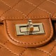 Replica Borsa Chanel Reissue 2.55 26S pelle rugosa/gonfia Double Flap A37586 Giallo Imitazione Fake