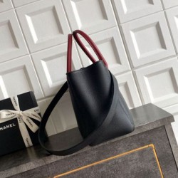 Replica Borsa tote grande Chanel Executive Cerf nera/bordeaux Imitazione Fake