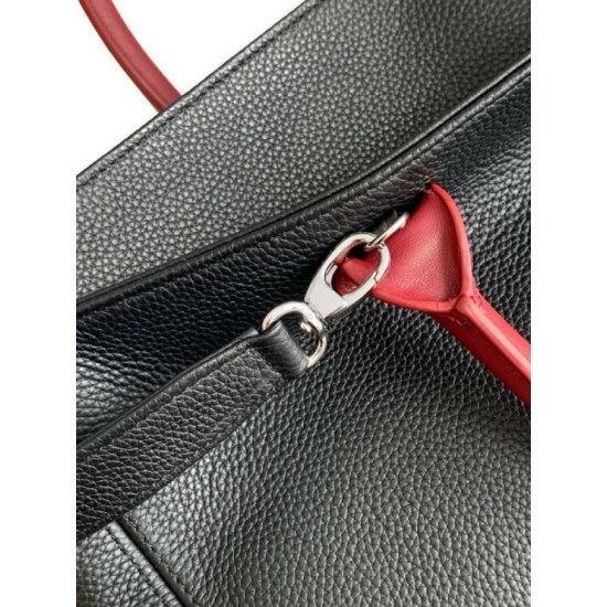 Replica Borsa tote grande Chanel Executive Cerf nera/bordeaux Imitazione Fake