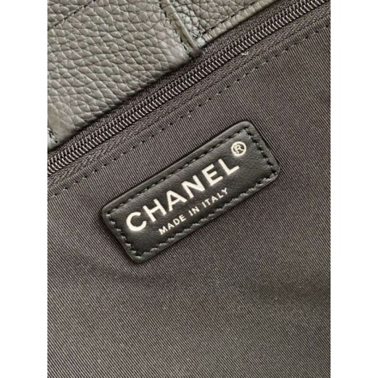 Replica Borsa tote grande Chanel Executive Cerf nera/bordeaux Imitazione Fake