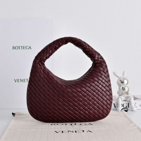 Replica Borsa a tracolla media Bottega Veneta Veneta Intrecciato Bordeaux Imitazione Fake
