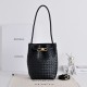Replica Borsa a secchiello piccola Andiamo di Bottega Veneta Nero Imitazione Fake
