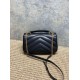 Replica Borsa piccola YSL Saint Laurent Loulou trapuntata nera Imitazione Fake