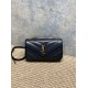 Replica Borsa piccola YSL Saint Laurent Loulou trapuntata nera Imitazione Fake