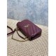 Replica Borsa piccola YSL Saint Laurent Loulou trapuntata Borgogna Imitazione Fake