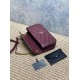 Replica Borsa piccola YSL Saint Laurent Loulou trapuntata Borgogna Imitazione Fake