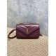 Replica Borsa piccola YSL Saint Laurent Loulou trapuntata Borgogna Imitazione Fake