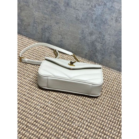 Replica Borsa piccola YSL Saint Laurent Loulou trapuntata nera Imitazione Fake