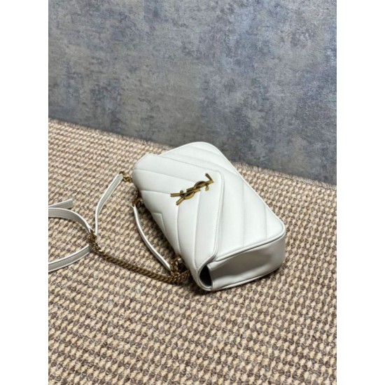 Replica Borsa piccola YSL Saint Laurent Loulou trapuntata nera Imitazione Fake