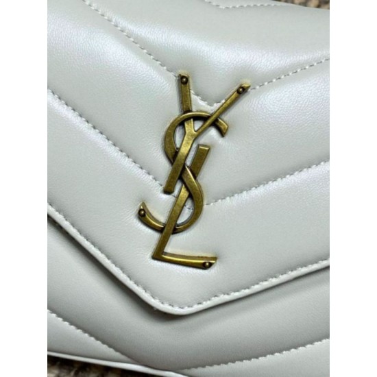 Replica Borsa piccola YSL Saint Laurent Loulou trapuntata nera Imitazione Fake