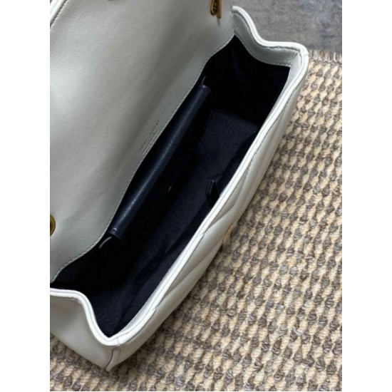 Replica Borsa piccola YSL Saint Laurent Loulou trapuntata nera Imitazione Fake