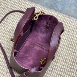 Replica Borsa tote YSL Saint Laurent Le 5 à 7 Bea Baby Bordeaux Imitazione Fake