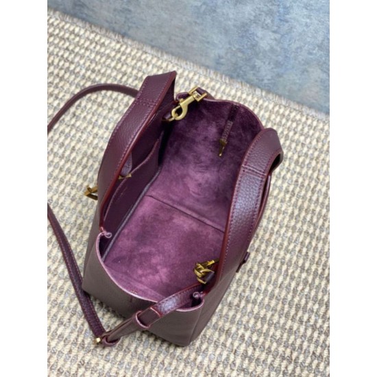 Replica Borsa tote YSL Saint Laurent Le 5 à 7 Bea Baby Bordeaux Imitazione Fake