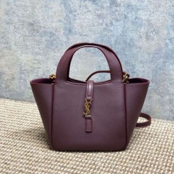 Replica Borsa tote YSL Saint Laurent Le 5 à 7 Bea Baby Bordeaux Imitazione Fake